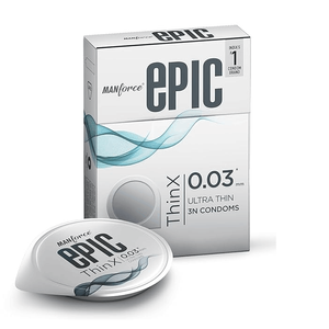 Manforce Epic ThinX 0.03 mm Thickness Ultra Thin Condom - 3Pcs Pack